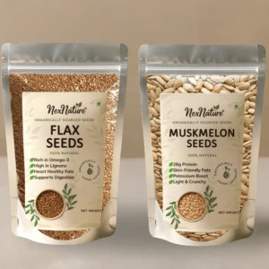 Flax Seeds and Muskmelon Seeds Combo