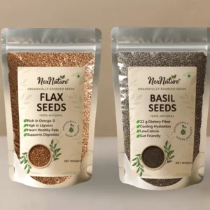 Flax Seeds and Basil Seeds Combo