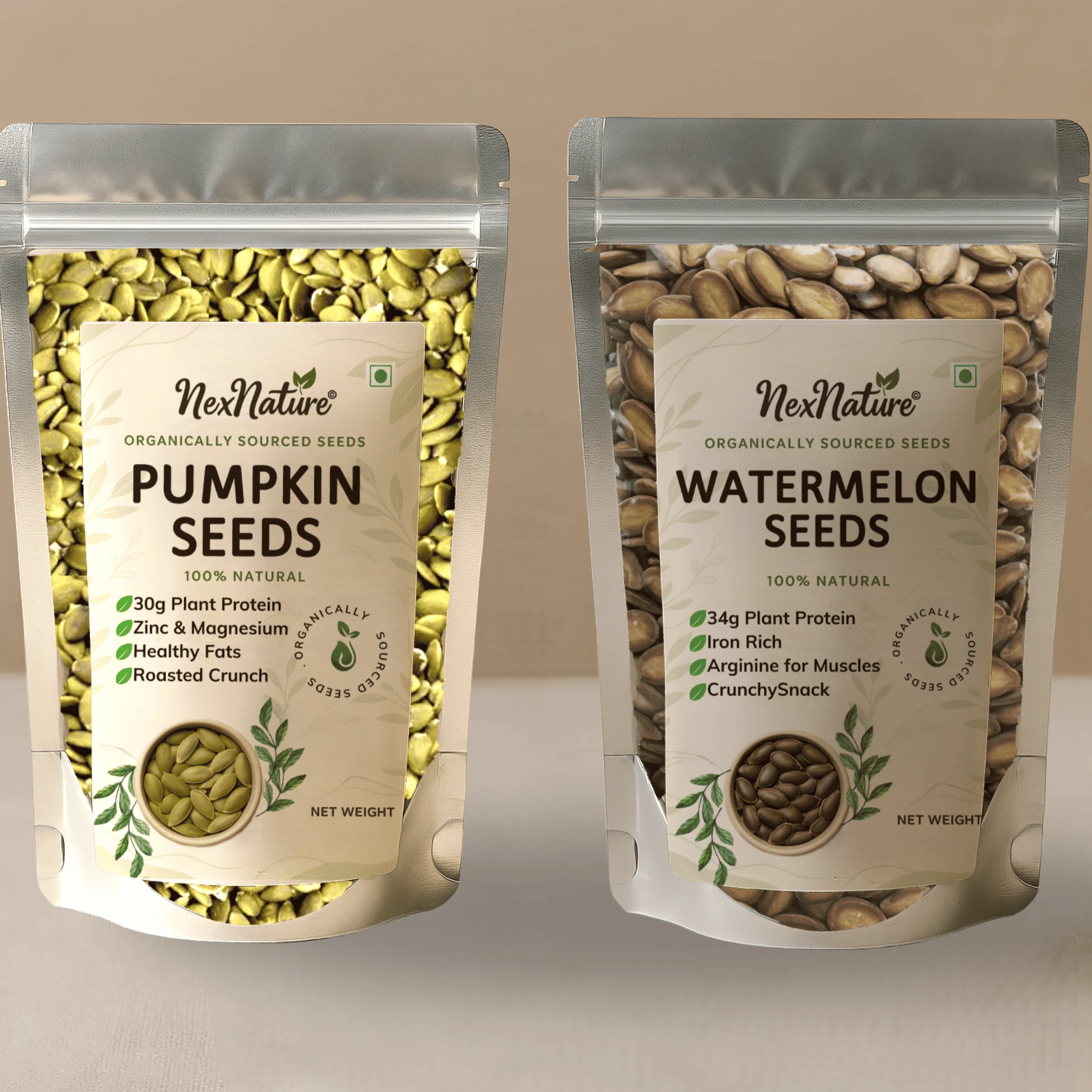 Pumpkin Seeds + Watermelon Seeds Combo