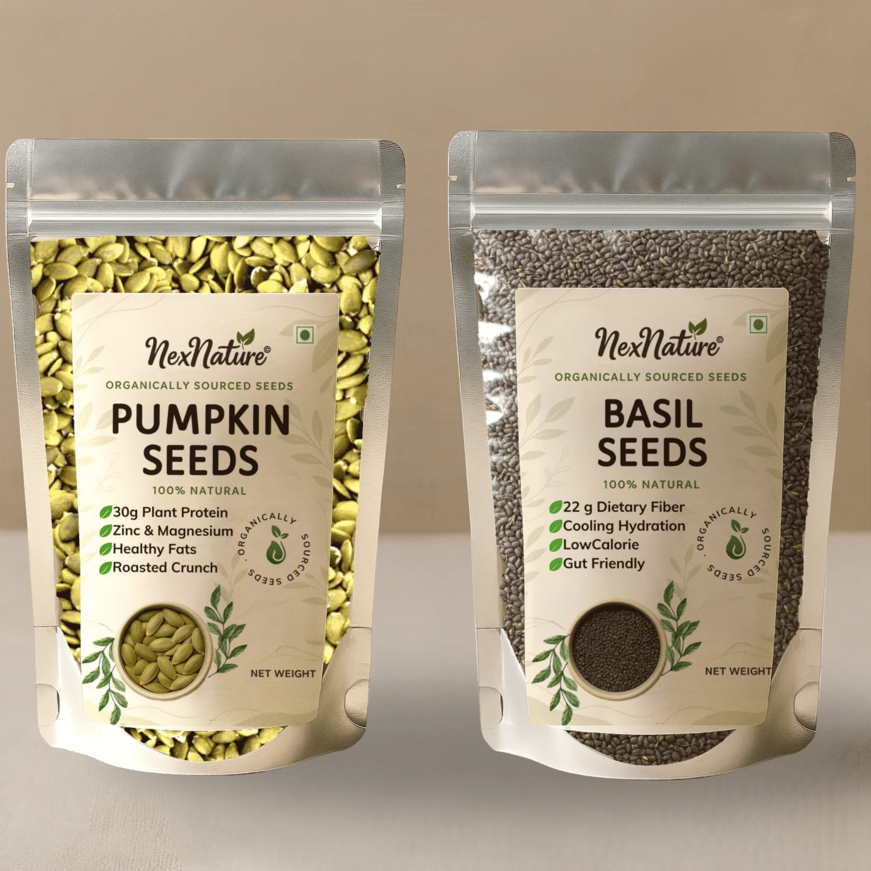 Basil Seeds + Pumpkin Seeds Combo