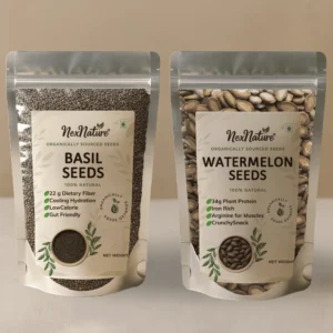 Basil Seeds and Watermelon Seeds Combo