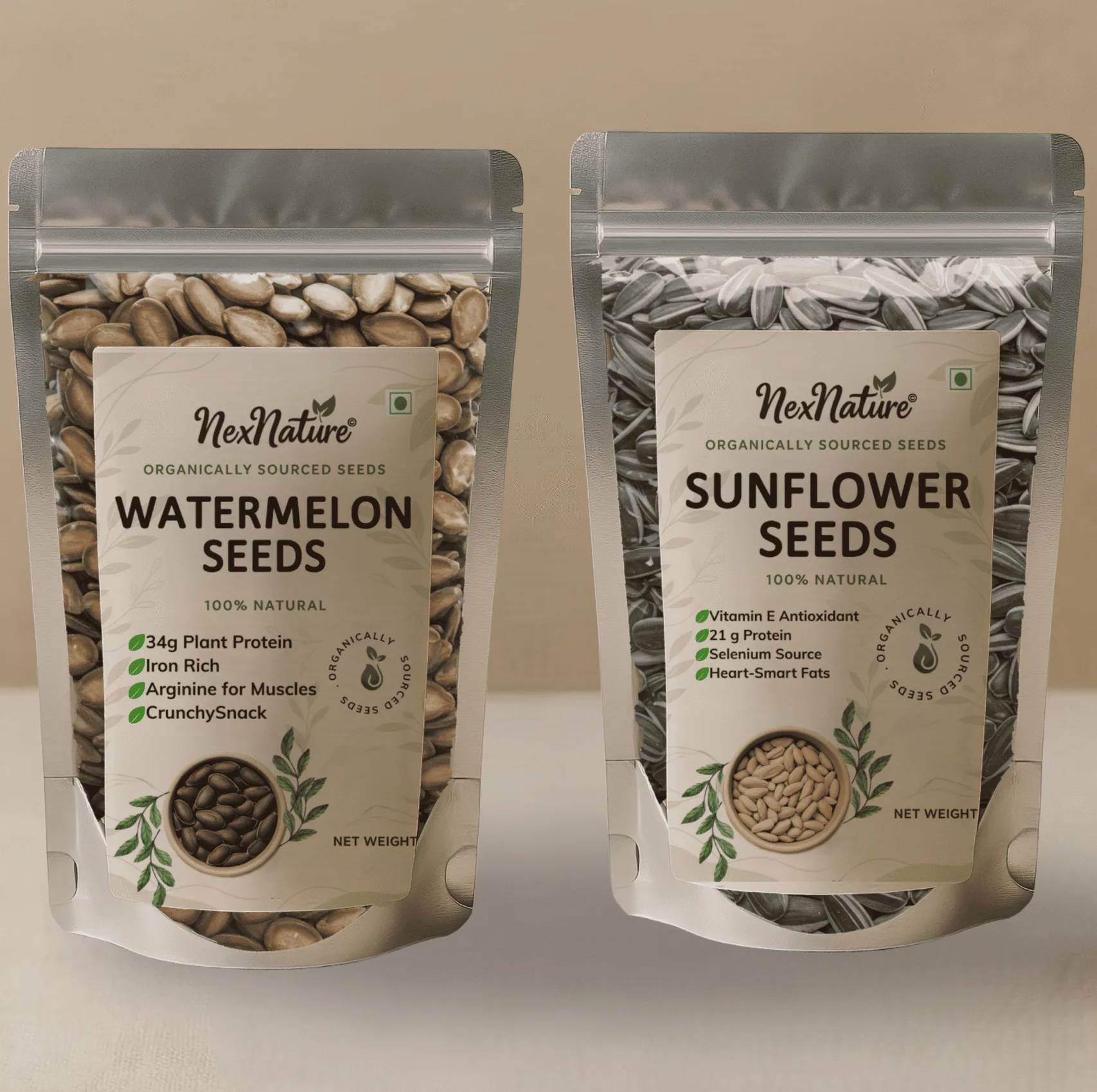 Sunflower Seeds + Watermelon Seeds combo
