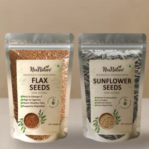 flax seeds and sunflower seeds combo